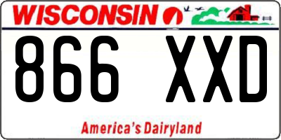 WI license plate 866XXD