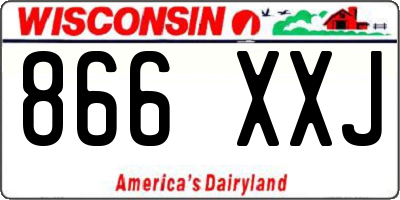 WI license plate 866XXJ