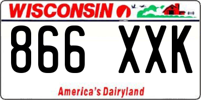WI license plate 866XXK
