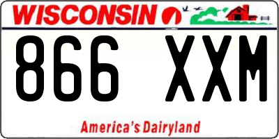 WI license plate 866XXM