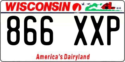 WI license plate 866XXP