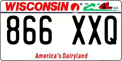 WI license plate 866XXQ