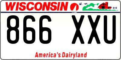 WI license plate 866XXU