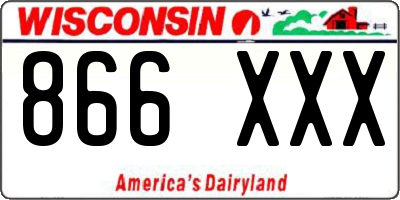WI license plate 866XXX