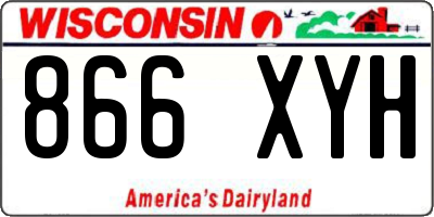 WI license plate 866XYH