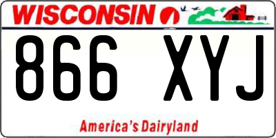 WI license plate 866XYJ