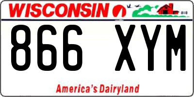 WI license plate 866XYM