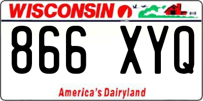 WI license plate 866XYQ