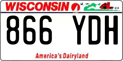 WI license plate 866YDH