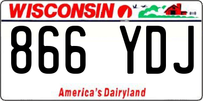 WI license plate 866YDJ