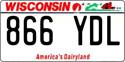 WI license plate 866YDL