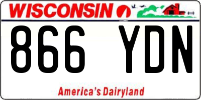 WI license plate 866YDN