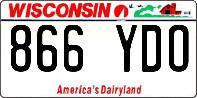 WI license plate 866YDO