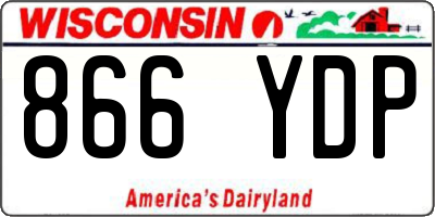 WI license plate 866YDP