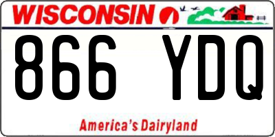 WI license plate 866YDQ