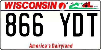 WI license plate 866YDT
