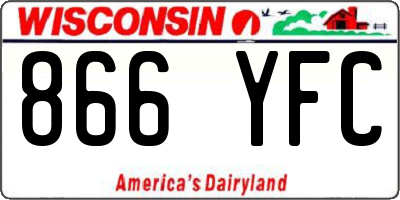 WI license plate 866YFC