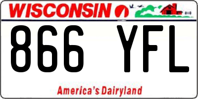 WI license plate 866YFL