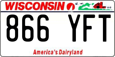 WI license plate 866YFT