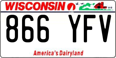 WI license plate 866YFV