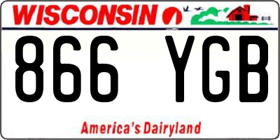 WI license plate 866YGB