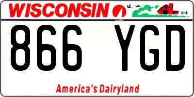 WI license plate 866YGD
