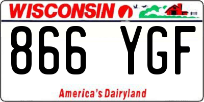 WI license plate 866YGF