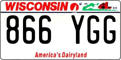WI license plate 866YGG