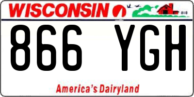 WI license plate 866YGH