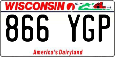 WI license plate 866YGP