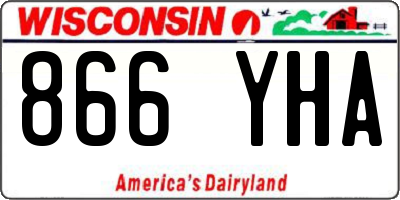 WI license plate 866YHA