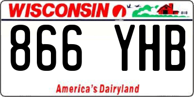 WI license plate 866YHB