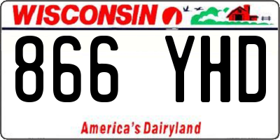 WI license plate 866YHD