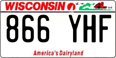 WI license plate 866YHF