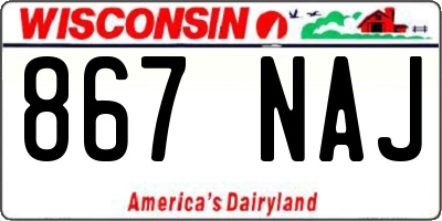 WI license plate 867NAJ