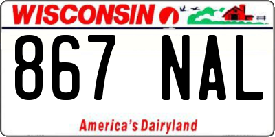 WI license plate 867NAL