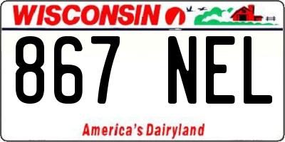 WI license plate 867NEL