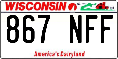 WI license plate 867NFF