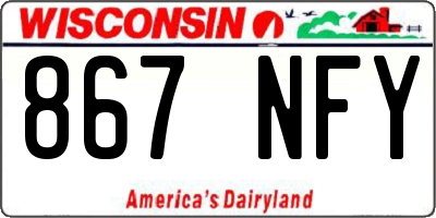 WI license plate 867NFY