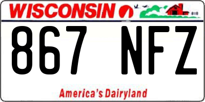 WI license plate 867NFZ
