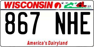 WI license plate 867NHE