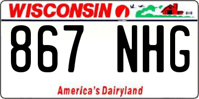 WI license plate 867NHG