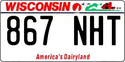 WI license plate 867NHT