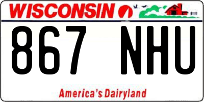 WI license plate 867NHU
