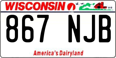 WI license plate 867NJB