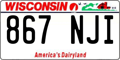 WI license plate 867NJI
