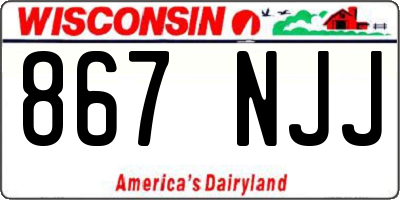 WI license plate 867NJJ