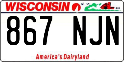 WI license plate 867NJN