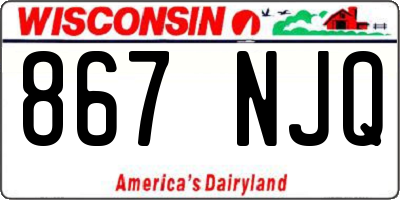WI license plate 867NJQ