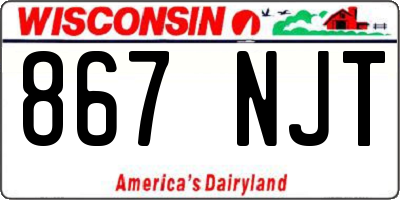 WI license plate 867NJT